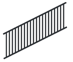 Fe26 Traditional 8' Stair Panel ADJ