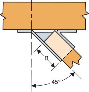 Simpson Strong-Tie ZMAX 2 x 6 Left Skewed Joist Hanger - Town