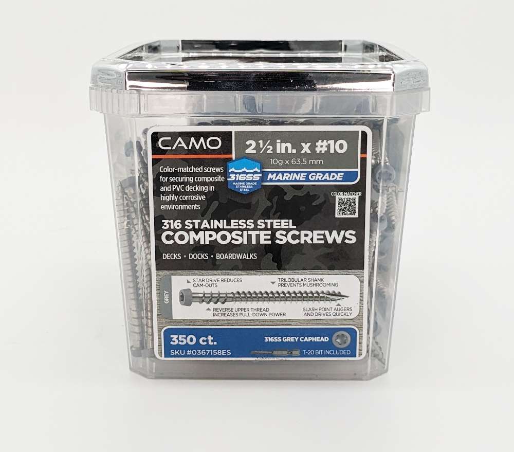 CAMO 316 SS Composite Deck Screw