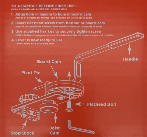 CAMO Lever Tool Instructions