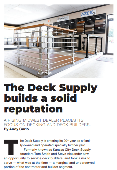 The Deck Supply - Builds a solid reputation